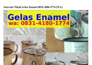 Souvenir Nikah Gelas Enamel O8౩I•4I8O•I774(whatsApp)