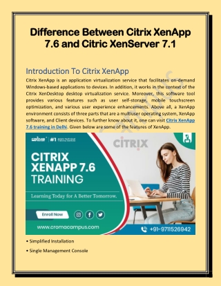 Difference Between Citrix XenApp 7
