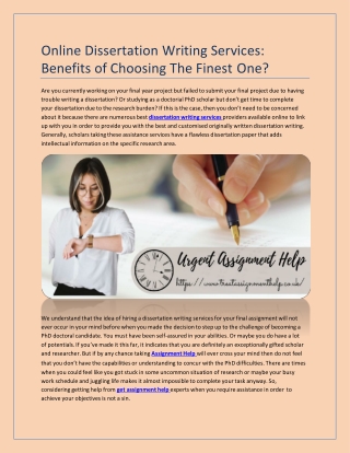 Online Dissertation Writing Services Benefits of Choosing The Finest One-converted-converted