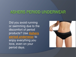 Ashers Period Underwear