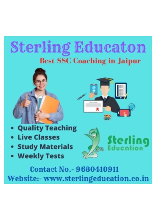 Sterling Education - Best SSC Coaching in Jaipur.