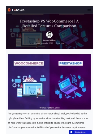 Prestashop VS WooCommerce  A Detailed Features Comparison