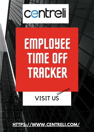 Employee Time Off Tracker  | Staff Leave Tracker | Centreli