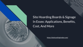 Site Hoarding Boards & Signage In Essex