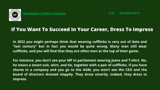 If You Want To Succeed In Your Career, Dress To Impress