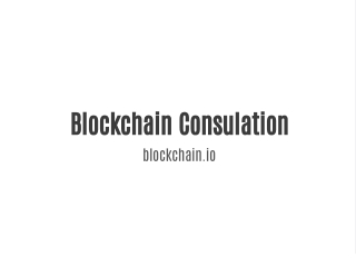 Blockchain Consulting Services