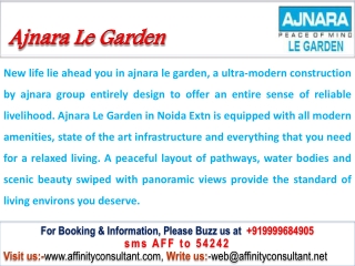 Ajnara Le Garden Noida Extension