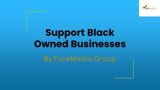 Black Owned Businesses - Formedia Group
