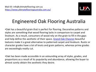 Engineered Oak Flooring Australia