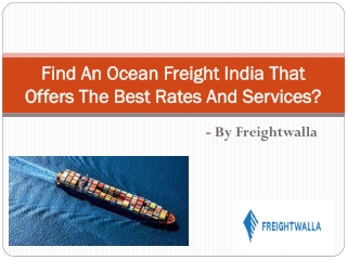 Ocean Freight India