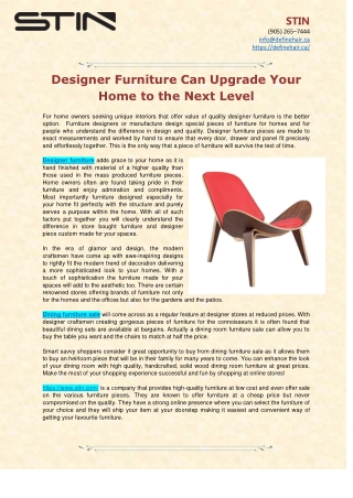 Designer Furniture