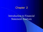 Introduction to Financial Statement Analysis