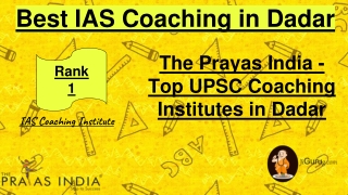 Best IAS Coaching in Dadar
