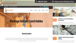 Package Delivery Coral Gables - Quick Florida Couriers