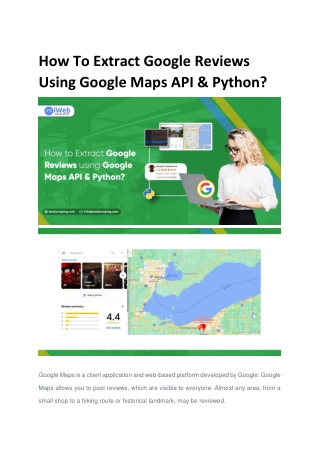 How To Extract Google Reviews Using Google Maps API & Python?