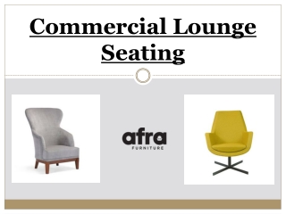 Commercial Lounge Seating