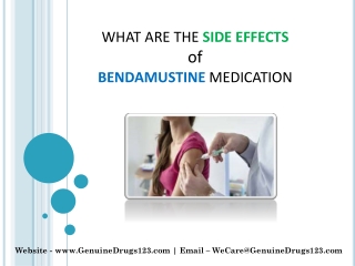 What are the side effects of Bendamustine