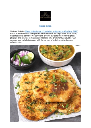5% off - Marar Indian Cuisine Woy Woy takeaway ,NSW