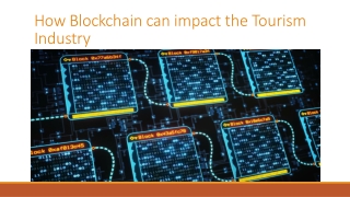 How Blockchain can impact the Tourism Industry