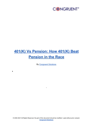 401(K) Vs Pension_ How 401(K) Beat Pension in the Race