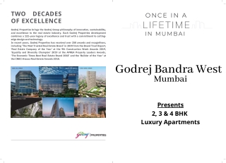 Godrej Bandra West Mumbai E-brochure