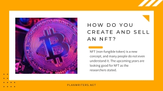 How do you create and sell an NFT?