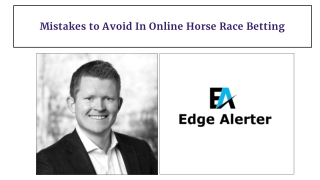 Mistakes to Avoid in Online Horse Race Betting