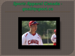 Sports Apparel Canada - qualitysport.ca