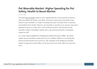 Pet Wearable Market worth US$ 4.32 Bn by 2031 | TMR