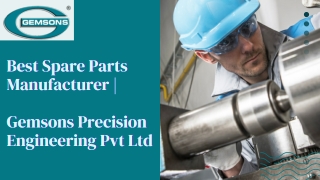 Best Spare Parts Manufacturer | Gemsons