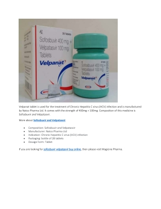 sofosbuvir velpatasvir buy online