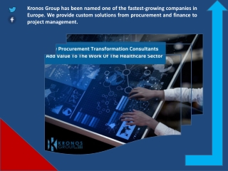 Procurement Services Provider and Top Procurement Firm - Kronos Group