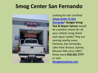 Smog Center San Fernando