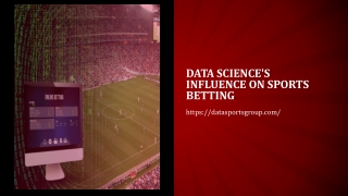 Data Science's influence on Sports Betting