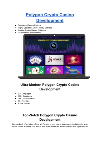 Polygon Crypto Casino Development