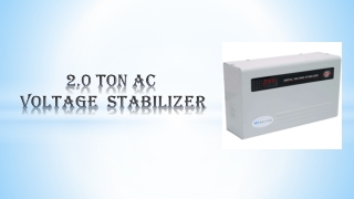 Best 2.0 Ton AC voltage stabilizers for Home