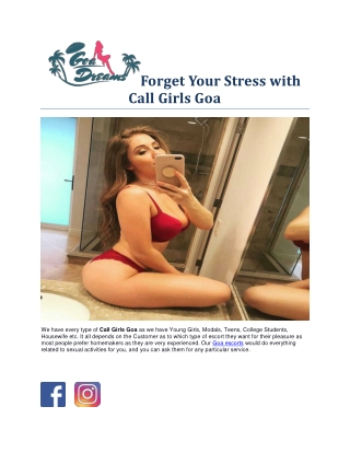 Forget Your Stress with Call Girls Goa