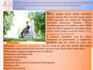 NDIS support service Perth