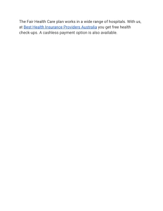 Best Health Insurance Providers Australia