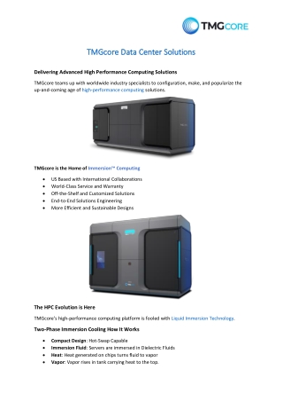 Delivering Advanced Data Center Solutions