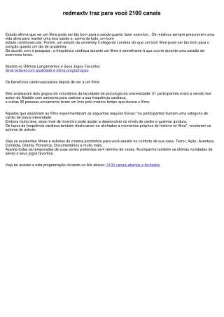 2100 canais abertos e fechados