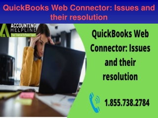 QuickBooks Web Connector: Issues and their resolution