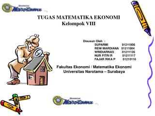 TUGAS MATEMATIKA EKONOMI Kelompok VIII