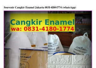 Souvenir Cangkir Enamel Jakarta