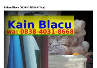 Bahan Blacu