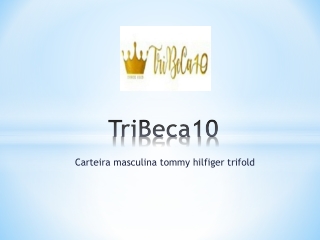 Carteira masculina Tommy Hilfiger trifold