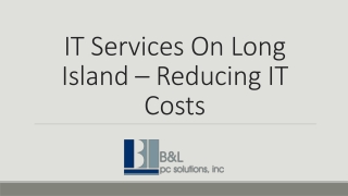 IT Services On Long Island – Reducing IT Costs