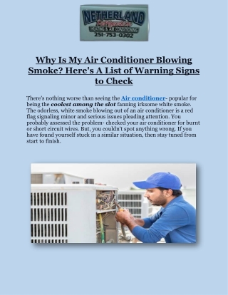 Get Professional Air Conditioner Repair Services In Alabama