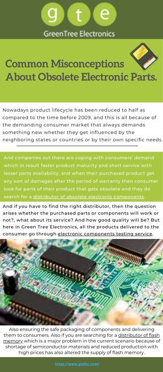 Common Misconceptions About Obsolete Electronic Parts.