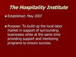 The Hospitality Institute